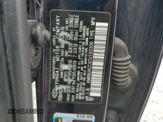 2012 Hyundai Veracruz Limited with VIN KM8NU4CCXCU193306, listed as a Copart auction lot 58224835 with 207,741 mi miles and Salvage title. Bid and sale history available at DreamBid. Image 13.