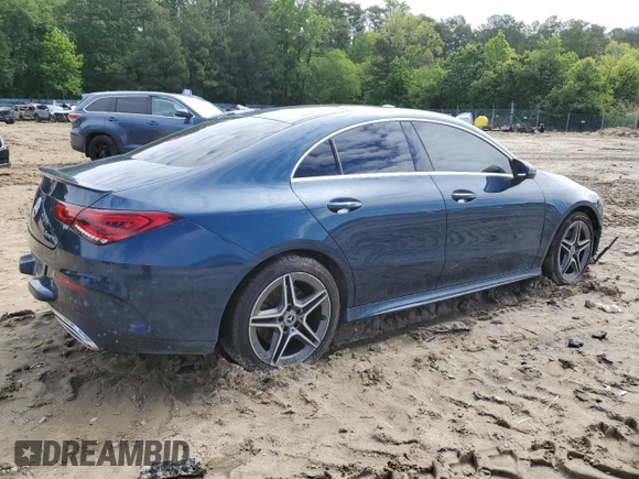 2020 Mercedes-Benz CLA 250 z VIN WDD5J4HB4LN033919, wystawiony jako Copart lot #57874365 z przebiegiem 73 086 mil mil oraz Szkoda całkowita • Salvage title. Historia ofert i sprzedaży dostępna na DreamBid. Obrazek 3.