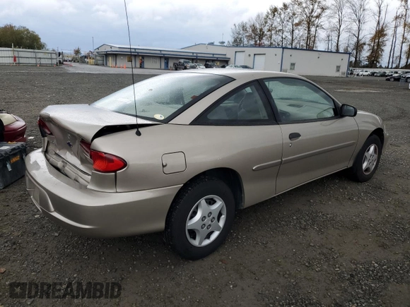 2002 Chevrolet Cavalier with VIN 1G1JC124027303493, listed as a Copart auction lot 75438084 with 134,396 mi miles and Salvage Title. Bid and sale history available at carsss.com. Image 3.