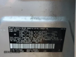 2014 Toyota RAV4 LE z VIN 2T3ZFREVXEW094549, wystawiony jako Copart lot #87026134 z przebiegiem 155 886 mil mil oraz Szkoda całkowita • Salvage title. Historia ofert i sprzedaży dostępna na DreamBid. Obrazek 15.
