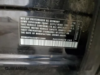 2010 Volkswagen GTI z VIN WVWGV7AJ2AW312660, wystawiony jako Copart lot #60937865 z przebiegiem 120 101 mil mil oraz Szkoda całkowita • Salvage title. Historia ofert i sprzedaży dostępna na DreamBid. Obrazek 12.
