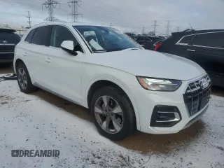 2023 Audi Q5 Premium Plus with VIN WA1BBAFY2P2093652, listed as a Copart auction lot 88666715 with 9,990 mi miles and Salvage title. Bid and sale history available at DreamBid. Image 4.