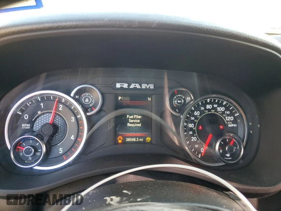 2024 Ram 2500 Tradesman with VIN 3C6UR5CL0RG117345, listed as a Copart auction lot 45932905 with 38,048 mi miles and Salvage title. Bid and sale history available at DreamBid. Image 9.