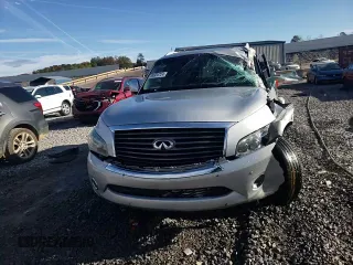 2012 Infiniti QX56 8-passenger with VIN JN8AZ2ND0C9716452, listed as a Copart auction lot 84933724 with 127,884 mi miles and Salvage Title. Bid and sale history available at carsss.com. Image 10.