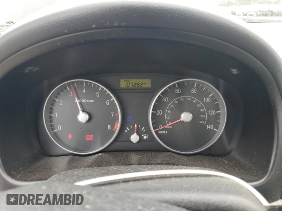 2007 Hyundai Accent GS with VIN KMHCM36C47U039595, listed as a Copart auction lot 43399775 with 107,882 mi miles and Salvage title. Bid and sale history available at DreamBid. Image 9.
