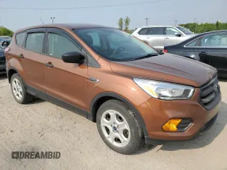 2017 Ford Escape S with VIN 1FMCU0F78HUC46672, listed as a Copart auction lot 59348095 with 96,481 mi miles and Salvage title. Bid and sale history available at DreamBid. Image 4.