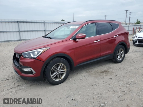 2018 Hyundai Santa Fe 2.4L with VIN 5XYZUDLB4JG505969, listed as a Copart auction lot 61583205 with 137,607 mi miles and Clean title. Bid and sale history available at DreamBid. Image 1.