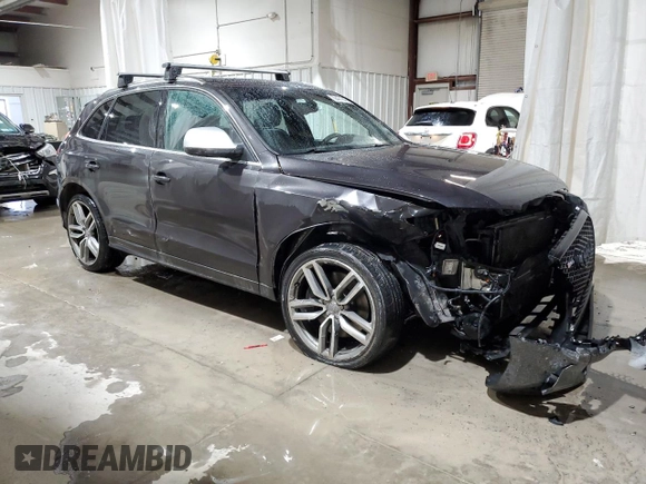 2014 Audi SQ5 Premium Plus with VIN WA1CGAFP1EA097143, listed as a Copart auction lot 88471545 with 156,075 mi miles and Salvage title. Bid and sale history available at DreamBid. Image 4.