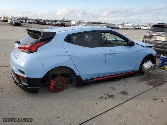 2020 Hyundai Veloster N with VIN KMHT36AH7LU003918, listed as a Copart auction lot 84159544 with 89,482 mi miles and Clean Title. Bid and sale history available at carsss.com. Image 3.