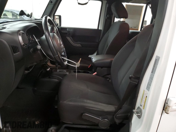 2018 Jeep Wrangler JK Unlimited Sport S with VIN 1C4BJWDG8JL828961, listed as a Copart auction lot 80446474 with 74,577 mi miles and Salvage Title. Bid and sale history available at carsss.com. Image 7.