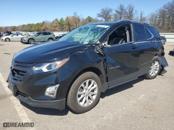 2021 Chevrolet Equinox LT with VIN 3GNAXKEV5ML401057, listed as a Copart auction lot 52242195 with 43,904 mi miles and Salvage Title. Bid and sale history available at carsss.com. Image 1.