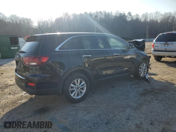 2019 Kia Sorento L with VIN 5XYPG4A33KG580626, listed as a Copart auction lot 44008935 with 95,071 mi miles and Salvage Title. Bid and sale history available at carsss.com. Image 3.
