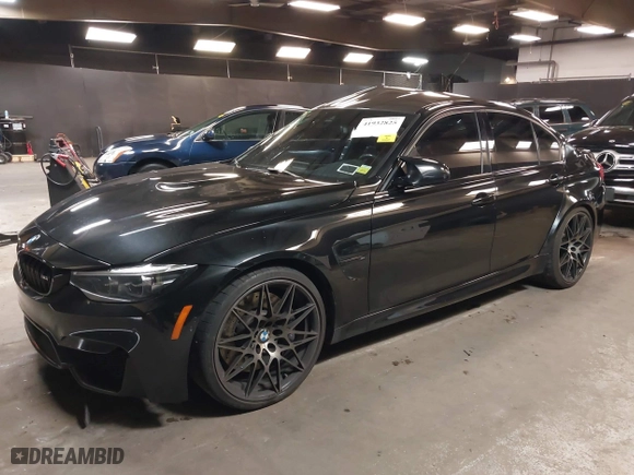 2018 BMW M3 with VIN WBS8M9C5XJ5L71599, listed as a IAAI auction lot 41932825 with 53,730 mi miles. Bid and sale history available at carsss.com. Image 2.