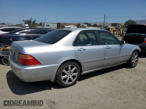 2002 Acura RL with VIN JH4KA96532C005514, listed as a Copart auction lot 59816415 with 166,491 mi miles and Salvage title. Bid and sale history available at DreamBid. Image 3.
