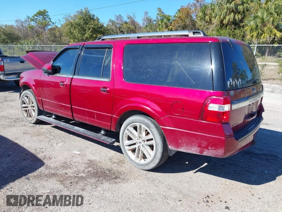 2017 Ford Expedition Max Limited с VIN 1FMJK1KT9HEA05218, выставлен на аукционе IAAI как лот 41286348 с пробегом 40 527 миль миль и . История ставок и продаж доступна на DreamBid. Изображение 3.