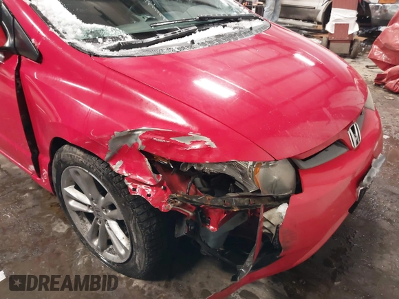 2008 Honda Civic Cpe Si with VIN 2HGFG21588H702281, listed as a IAAI auction lot 41583143 with 154,958 mi miles. Bid and sale history available at carsss.com. Image 6.
