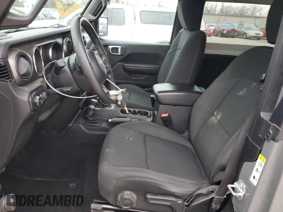 2018 Jeep Wrangler Sport S with VIN 1C4GJXAG0JW276564, listed as a Copart auction lot 85722374 with 58,049 mi miles and Salvage title. Bid and sale history available at DreamBid. Image 7.