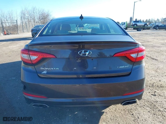 2015 Hyundai Sonata 2.4L Sport with VIN 5NPE34AF6FH174223, listed as a IAAI auction lot 41748484 with 100,492 mi miles. Bid and sale history available at carsss.com. Image 16.