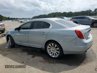 2009 Lincoln MKS with VIN 1LNHM93R59G620803, listed as a Copart auction lot 57283775 with 186,445 mi miles and Salvage title. Bid and sale history available at DreamBid. Image 2.