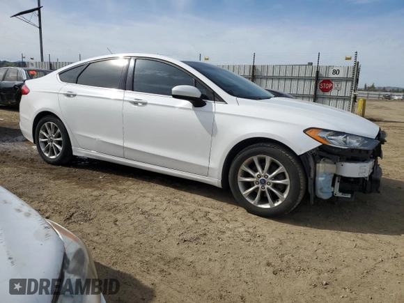 2017 Ford Fusion SE with VIN 3FA6P0HD9HR180285, listed as a Copart auction lot 50010175 with 111,392 mi miles and Salvage Title. Bid and sale history available at carsss.com. Image 4.