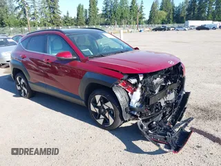 2024 Hyundai Kona Limited with VIN KM8HECA36RU167866, listed as a IAAI auction lot 42370400 with 12,627 mi miles and . Bid and sale history available at DreamBid. Image 1.