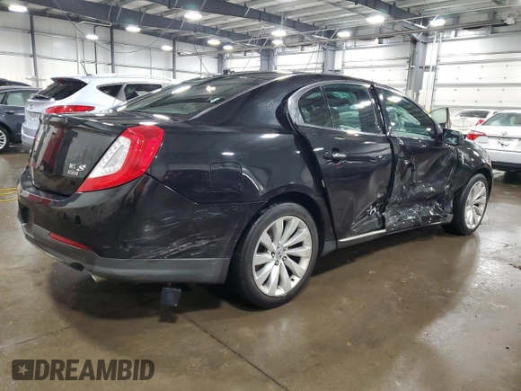 2013 Lincoln MKS with VIN 1LNHL9EK4DG615815, listed as a Copart auction lot 51675925 with 108,273 mi miles and Salvage title. Bid and sale history available at DreamBid. Image 3.