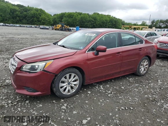 2015 Subaru Legacy Premium with VIN 4S3BNAC67F3070196, listed as a Copart auction lot 60076535 with 122,943 mi miles and Salvage title. Bid and sale history available at DreamBid. Image 1.