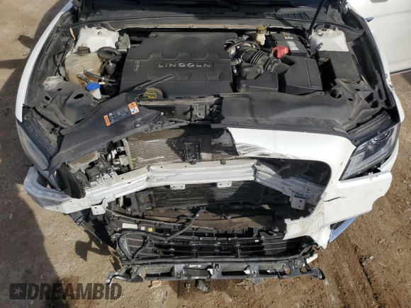 2017 Lincoln Continental Select with VIN 1LN6L9SK1H5637624, listed as a Copart auction lot 77758454 with 67,308 mi miles and Salvage Title. Bid and sale history available at carsss.com. Image 12.