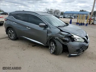 2016 Nissan Murano S with VIN 5N1AZ2MG2GN142386, listed as a Copart auction lot 47591095 with 132,496 mi miles and Salvage Title. Bid and sale history available at carsss.com. Image 4.