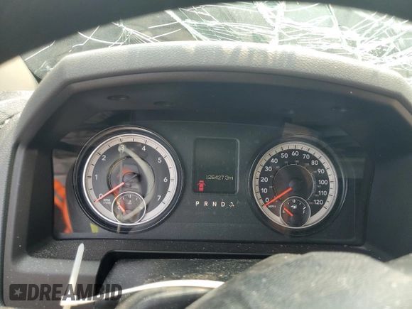2018 Ram 1500 Express with VIN 1C6RR7FG1JS191242, listed as a Copart auction lot 58970085 with 126,427 mi miles and Salvage title. Bid and sale history available at DreamBid. Image 9.