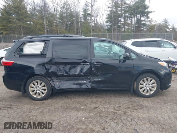 2015 Toyota Sienna Ltd with VIN 5TDDK3DC5FS125017, listed as a IAAI auction lot 41856928 with 116,597 mi miles. Bid and sale history available at carsss.com. Image 6.