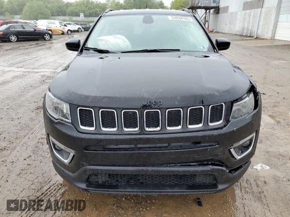 2021 Jeep Compass Altitude with VIN 3C4NJDBB7MT517572, listed as a Copart auction lot 57834785 with 23,523 mi miles and Non repairable. Bid and sale history available at DreamBid. Image 5.