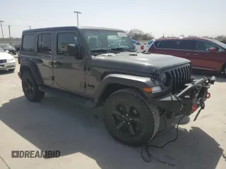 2020 Jeep Wrangler Unlimited Willys with VIN 1C4HJXDN3LW117023, listed as a Copart auction lot 43269955 with 44,182 mi miles and Salvage title. Bid and sale history available at DreamBid. Image 4.
