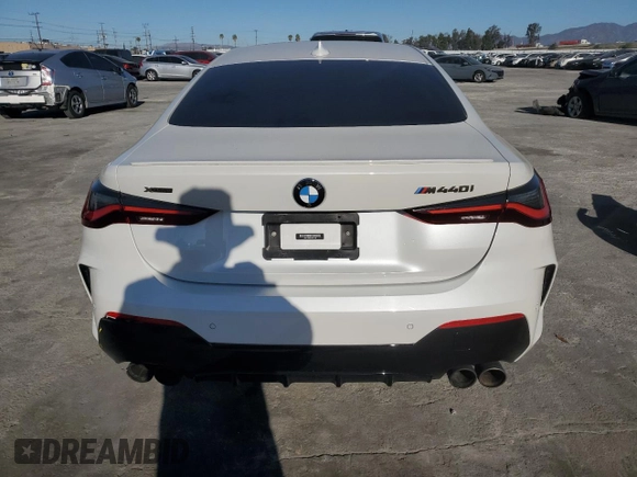 2021 BMW 4 Series M440i xDrive with VIN WBA13AR09MCF51598, listed as a Copart auction lot 46141215 with 23,076 mi miles and Salvage Title. Bid and sale history available at DreamBid. Image 6.
