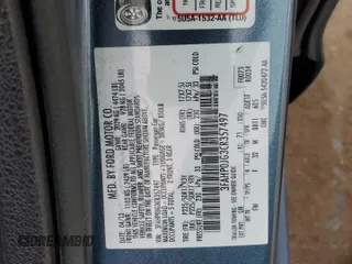 2012 Ford Fusion SEL with VIN 3FAHP0JG3CR357497, listed as a Copart auction lot 53623375 with 110,776 mi miles and Salvage Title. Bid and sale history available at carsss.com. Image 14.