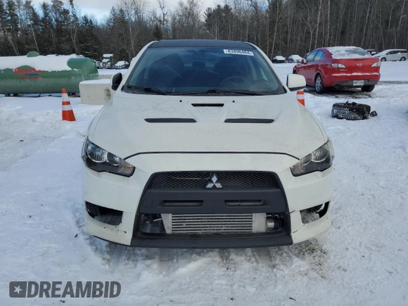 2010 Mitsubishi Lancer Evolution GSR with VIN JA32W8FV4AU604717, listed as a Copart auction lot 83896464 with 140,502 mi miles and Salvage Title. Bid and sale history available at DreamBid. Image 5.