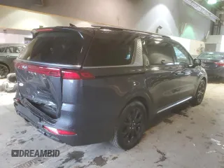 2024 Kia Carnival SX with VIN KNDNE5H35R6358594, listed as a Copart auction lot 49325014 with 10,829 mi miles and Salvage Title. Bid and sale history available at carsss.com. Image 3.