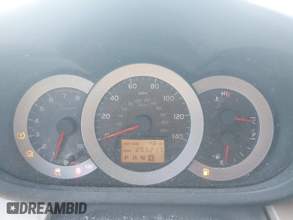 2007 Toyota RAV4 with VIN JTMZD33V376037409, listed as a IAAI auction lot 42001277 with 255,217 mi miles. Bid and sale history available at carsss.com. Image 7.