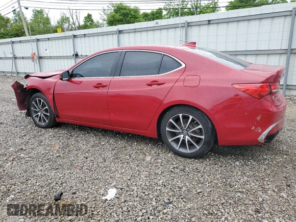 2018 Acura TLX with VIN 19UUB2F34JA003764, listed as a Copart auction lot 56737545 with 143,011 mi miles and Clean title. Bid and sale history available at DreamBid. Image 2.