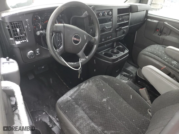 2021 GMC Savana Cargo Van with VIN 1GTW7AF78M1262297, listed as a Copart auction lot 41510995 with 0 mi miles and Salvage Title. Bid and sale history available at carsss.com. Image 8.