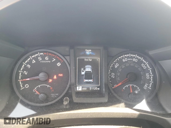 2022 Toyota Tacoma SR with VIN 3TYRX5GN5NT065551, listed as a Copart auction lot 57867435 with 51,120 mi miles and Salvage title. Bid and sale history available at DreamBid. Image 9.