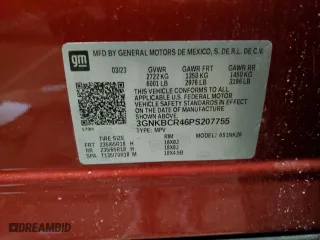 2023 Chevrolet Blazer LT with VIN 3GNKBCR46PS207755, listed as a Copart auction lot 48355195 with 22,557 mi miles and Clean Title. Bid and sale history available at carsss.com. Image 14.