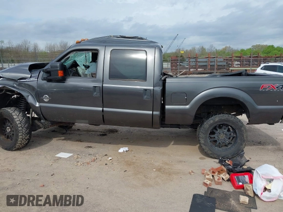 2015 Ford Super Duty F-250 SRW Lariat with VIN 1FT7W2BT4FED12351, listed as a IAAI auction lot 41944143 with 1 mi miles. Bid and sale history available at carsss.com. Image 13.