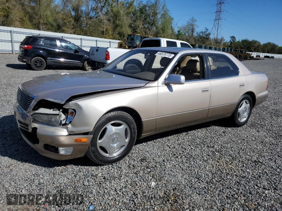 1998 Lexus LS 400 z VIN JT8BH28F9W0116715, wystawiony jako Copart lot #46878775 z przebiegiem 97 170 mil mil oraz Szkoda całkowita • Salvage title. Historia ofert i sprzedaży dostępna na DreamBid. Obrazek 1.