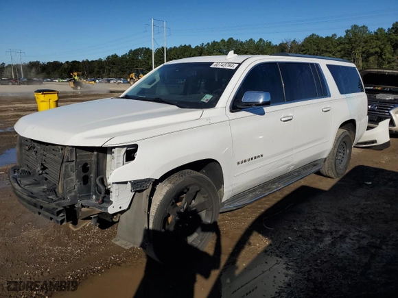 2017 Chevrolet Suburban Premier with VIN 1GNSCJKC9HR176136, listed as a Copart auction lot 80743794 with 190,313 mi miles and Salvage Title. Bid and sale history available at carsss.com. Image 1.