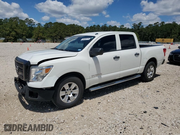 2019 Nissan Titan S with VIN 1N6AA1EK1KN502553, listed as a Copart auction lot 56405715 with 146,353 mi miles and Salvage title. Bid and sale history available at DreamBid. Image 1.