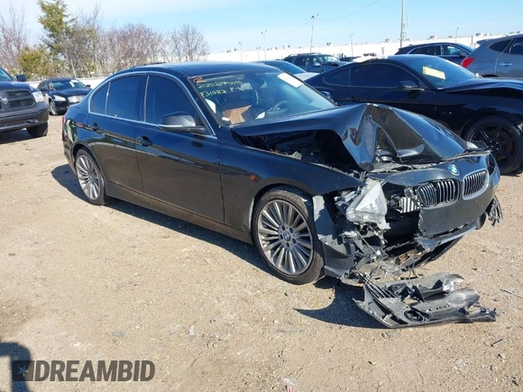 2014 BMW 3 Series 328i with VIN WBA3A5G5XENP31082, listed as a IAAI auction lot 41290680 with Not Provided miles. Bid and sale history available at carsss.com. Image 1.