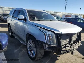 2018 Cadillac Escalade Premium Luxury with VIN 1GYS4CKJ0JR160293, listed as a Copart auction lot 88935895 with 99,035 mi miles and Salvage Title. Bid and sale history available at carsss.com. Image 4.