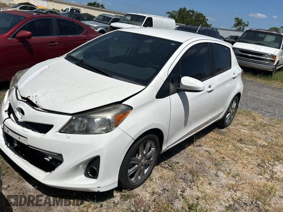 2012 Toyota Yaris L with VIN JTDKTUD36CD523080, listed as a Copart auction lot 55530815 with 134,042 mi miles and Clean Title. Bid and sale history available at carsss.com. Image 2.