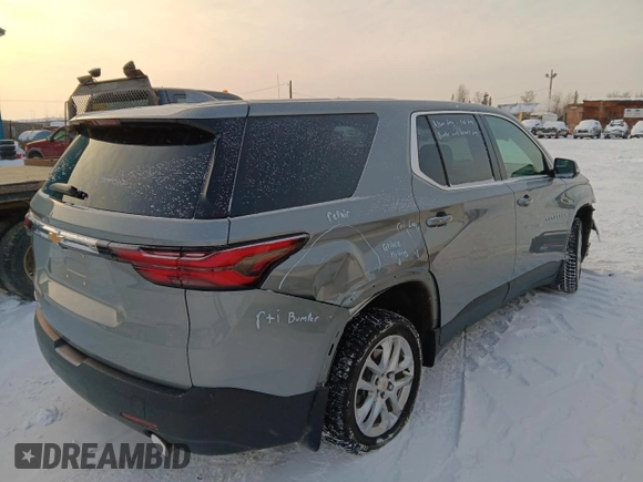2023 Chevrolet Traverse LS with VIN 1GNEVFKW1PJ201929, listed as a Copart auction lot 42561545 with 56,165 mi miles and Salvage Title. Bid and sale history available at carsss.com. Image 3.